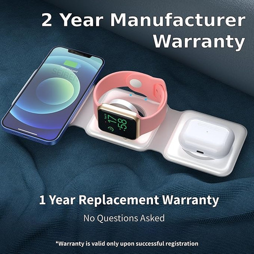23W 3 in 1 Magnetic Foldable MagSafe Compatible Qi2 Wireless Charger for iPhone - Image 4