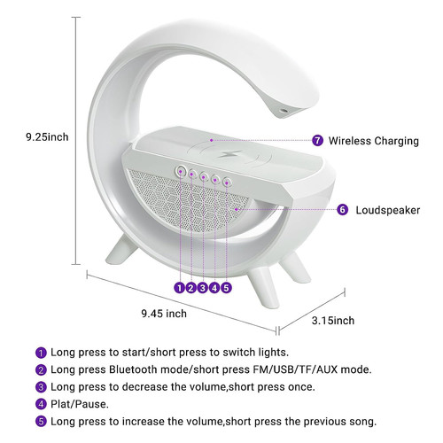 G Speaker RGB Lamp - Wireless 3 in 1 Multi-Function Bluetooth Speaker - Image 4