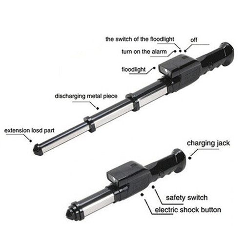 Stun Gun Baton 800000 Volts with LED Flashlight TW-09 - Image 3
