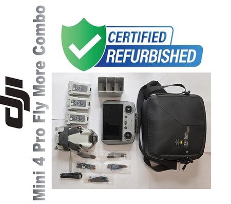 DJI Mini 4 Pro Fly More Combo with DJI RC 2 Controller (Refurbished Unit)