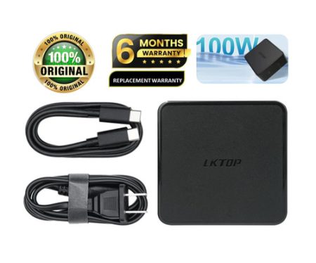 LKTOP 100W Battery Charger USB-C Power Adapter for DJI Air 3 / Air 3S